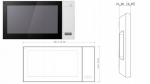 Bcs-mon7400w-s video sisetelefoni monitor, 7'' Tft puuteekraan