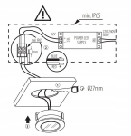 Led laevalgusti Imber 1w 12v, soe valge, hermeetiline