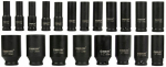 L&ouml;&ouml;kkeeraja 1/2" 20-osaline pikkade peade komplekt 10-38 mm