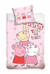 Laste voodipesukomplekt "peppa" 140x200 cm, 100% puuvill