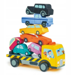 Tender Leaf Toysi puidust veoauto autodega