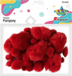 Akr&uuml;&uuml;lpompoonid, punased, 45 tk.