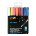 Uni Posca Pc1mr markerid, eriti peen ots, 16 tk.