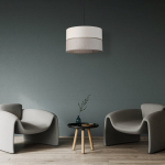 Tk-lighting 5773 rippvalgusti E27, 3x15w, beež/must