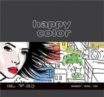 Blok markeritega Happy Color 20x20 cm, 25 lehte