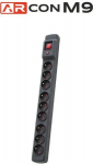 Armac Arcon M9 pikendusjuhe 9 pistikupesaga, 5m, must