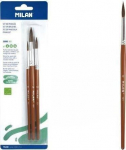 Milan harjade komplekt, 3 tk., naturaalsed kitseharjased