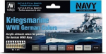 Vallejo Model Air Paint Set Navy Colors (8x17ml)