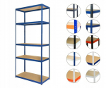 Metallist riiul Helios Hnn 213x75x60 cm, 5 riiulit, 400 kg/riiul
