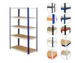 Metallist riiul Helios Hnw 196x180x60 cm, 5 riiulit, 275 kg/riiul