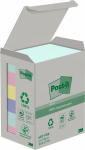 Post-it&reg; taaskasutatud v&auml;rvilised kleeppaberid, 6x100 tk.