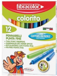 Colorito pliiatsid 26mm 12 v&auml;rvi Fibracolor