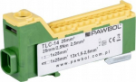 Pawbol Tlc-14 &uuml;henduslint, keermeta, roheline kollane