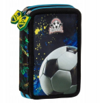 Topeltpliiatsikott koos tarvikutega "jalgpall"