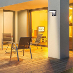 Fassaadilamp V-tac 17w liikumisanduriga, must, Ip65