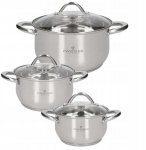 Zwieger Virtu pottide komplekt, 6 tk, roostevaba teras