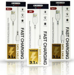 Kabel Micro Usb Jellico Kds-30, kiirlaadimine, 3.1a