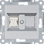 Hager Lumina Rj45 Cat.5e arvuti pesa, h&otilde;bedane