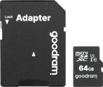 Telefoni m&auml;lukaart Goodram Micro Sdxc 64 Gb Class 10 kaart koos Sd adapteriga