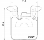Tagumised piduriklotsid Bmw 1 (f20) 1,5-3,0h 07.11-