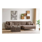 Lounge diivan, pruun, velvet