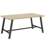 V&auml;listingimustes kohvilaud 100x55x45 cm, pruun metall
