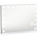 Meigipeegel, 80x14x60 cm, Valge, LED valgustus