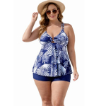 Tankini naistele tummy control Saitdress, sinine, 2XL