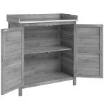 Aiaruum koos istutamislauaga, 83x40x92 cm, hall, puit