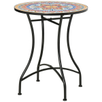 &Uuml;mmargune aialaud, mosaiik, keraamiline taldrik, 60 cm, punane+sinine+valge
