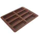 Pruun silikoonist m&uuml;slibatoonivorm Sillini 22x16,5x1,5 cm