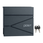 Postkast, 10.5x37x37 cm, Hall