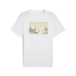 PUMA meeste vabaaja T-s&auml;rk PUMA PUMA GRAPHICS Mountain Tee PUMA White - 68482802, valge