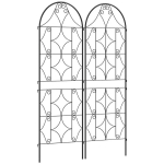 2 tk metallist taimev&otilde;ret 50x150cm, vastupidav, ronitaimedele, r&otilde;dule ja aeda, must