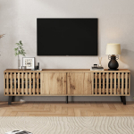 Televiisorialus 180x40x55 cm, 8 riiulit, originaalne puiduv&auml;rv, kuni 70-tollisele telerile