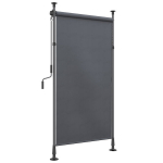 Vertikaalne r&otilde;du varikatus k&auml;epidemega 150x220-310 cm tumehall pol&uuml;ester 1 tk