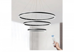 &Uuml;mmargune LED-moodne rippvalgusti
