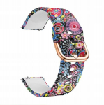 BestAccessories, silikoonist nutikella rihm, laius 22 mm, folkloorimuster