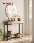 Konsoollaud 100x35x80 cm Pruun Must Teras