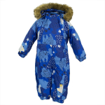 Huppa Laste talvekombe KEIRA, blue pattern, 68