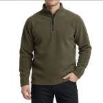 Meeste lukuga fliisist pullover, NEEDIVYOU, khaki