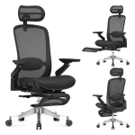 Ergonoomiline arvutitool Mark Adler LeadPro 8.7 Black &ndash; must, jalatoega iste