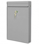 Seinale kinnitatav postkast kirjadele ja postile metall lukustatav 380x250x50mm 1930108 hall GLORI IR KO