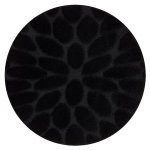 Vannitoa vaip SUPREME ring STONES, kivid, libisemiskindel, pehme - must, ratas 100 cm