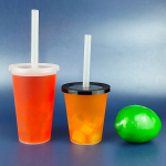 Topsid, 25 tk, 360 ml puodelis + juodas dangtelis