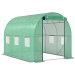 Foliast kasvuhoone terasraamiga 300 x 200 x 197 cm, roheline