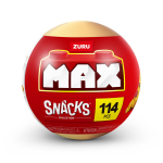 Ehitusm&auml;ngukomplekt ZURU MAX Build More Snacks 1. seeria kapsel &ndash; &uuml;llatus-sn&auml;kikujud, kuni 200 klotsi, kvaliteetne ehituskomplekt