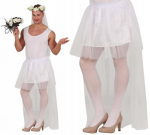 Valge Tutu seelik pruudile, kanapidu, karneval (80 cm)