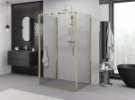 Mexen Exo-3S 3-seinaline du&scaron;inurk, avatav, 95 x 85 cm, l&auml;bipaistev, kuldne - 817-095-085-50-00-3S