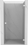 Mexen Lunar-B parema ristt&otilde;mbrega du&scaron;iuksed 90 cm, l&auml;bipaistev, valge - 832-090-000-20-00-P